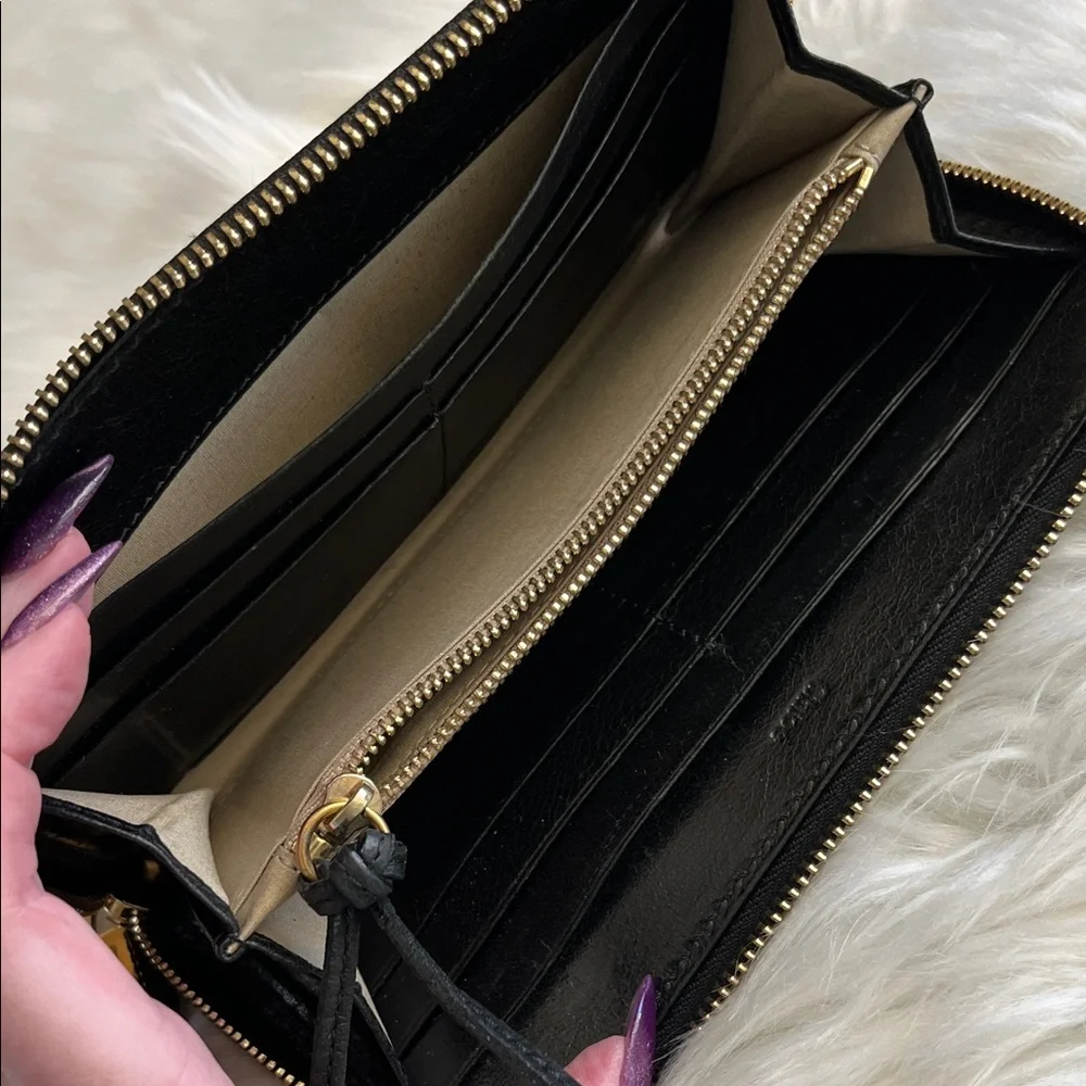 Chic Chloe Black Leather Long Wallet - Picture 8 of 14